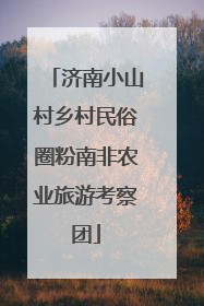 济南小山村乡村民俗圈粉南非农业旅游考察团